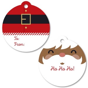 Big Dot of Happiness Jolly Santa Claus - Christmas Party Favor Gift Tags (Set of 20) - 1 of 4