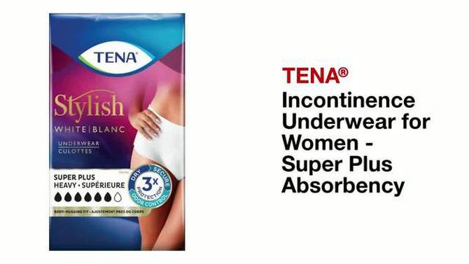 Tena Incontinence Underwear for Women - Super Plus Absorbency, 2 of 9, play video