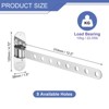 Unique Bargains Bedroom Wall Mount Foldable Stainless Steel Laundry Clothes Hanger - 2 of 3