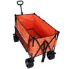 RISOKEYS All-Terrain Folding Utility Wagon Cart with 480lbs Capacity,150L Large Capacity & 4 Beach Wheels-Adjustable Handle for Camping,Beach - 2 of 4