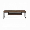 HDZNVF Weathered Oak and Black TV Stand with 1-Shelf - 2 of 4