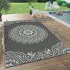 Double Sided Plaid Outdoor Carpe,Modern Border Plastic Straw Rug, Waterproof, Easy to Carry, Large Size - 4 of 4