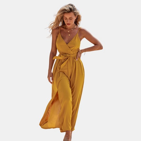 Target store jumpsuit yellow