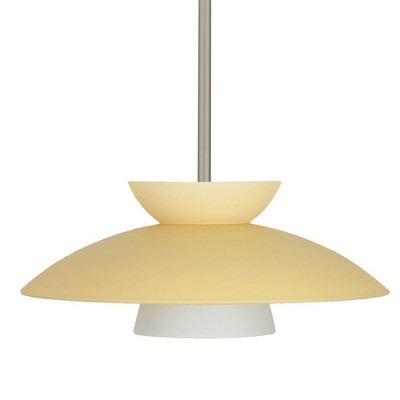 Besa Lighting Trilo 15 1 - Light Pendant in  Satin Nickel