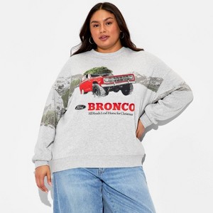 Women's Bronco Tree Graphic Sweatshirt - Heather Gray - 1 of 3