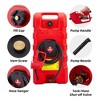 15 Gallon Portable Moving Gas Caddy Fuel Storage Saving Tank W/ 10FT Pump Hose - 4 of 4