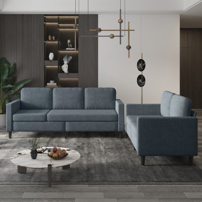 Mjkone Sectional Sofa Couches Set for Living Room 3-Seat Sectional Sofa&Loveseat Sofa