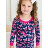 RuffleButts Toddler Girls Viscose from Bamboo Ruffle Long Sleeve Pajama Set, Signature Rear Ruffles - 4 of 4