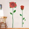 Slickblue Glorious Rose Vinyl Wall Stickers – Decorative Decals for Living Room & Bedroom, 3 Rose Design Options - 2 of 3