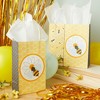 Blue Panda 24 Packs Bumble Bee Party Paper Gift Bags with Handles for Baby Shower Birthday Parties, Yellow, 5 x 9 x 3 inches - 2 of 4