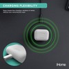 iHome Silicone AirPods Pro Case with Magnetic Neckband, Durable and Easy Install, White - 4 of 4