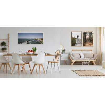 23" x 33" Sylvie a Walk in The Woods Framed Canvas by Patricia Hasz Natural - Kate & Laurel All Things Decor: Vertical Landscape Wall Art