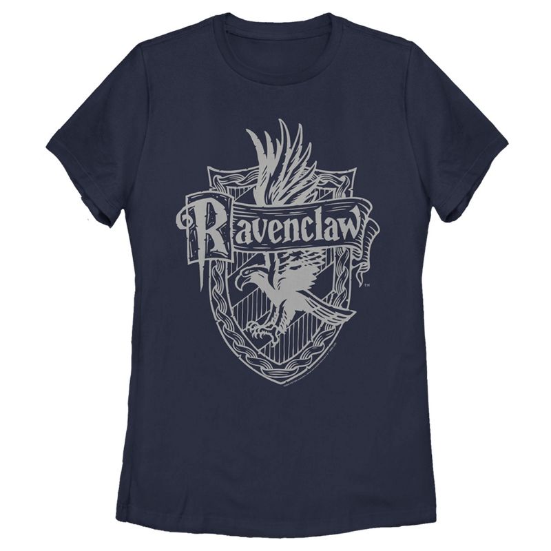 Women's Harry Potter Ravenclaw Line Art Crest T-Shirt, 1 of 6