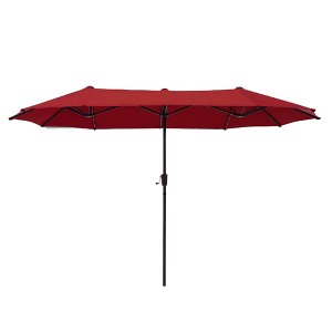 Captiva Designs 6.5'x13' Rectangular Outdoor Market Umbrella - 1 of 4