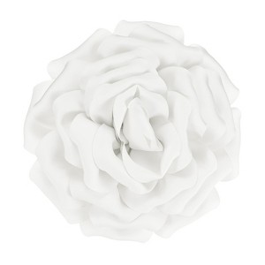 Unique Bargains Alloy Satin Fabric Big Rose Flower Dainty Brooches Pin 1 Pc - 1 of 4