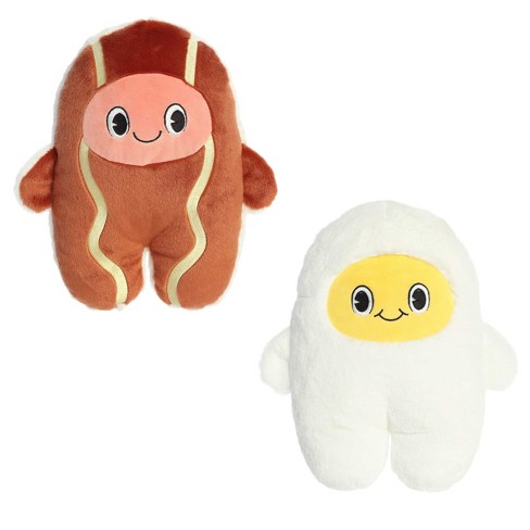 Aurora Medium Bacon & Eggs Flipovers Interactive Stuffed Animal Red 11 ...