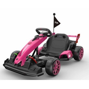 Jojoka 24V Electric Drift Kart for Kids, Dual Motor, Adjustable Seat, Up to 7.5MPH, Foldable Go Kart for Ages 6-12, 135Lbs Max - 1 of 4