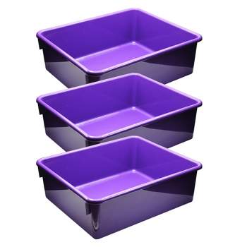 Romanoff Double Stowaway® Tray Only, Purple, Pack of 3