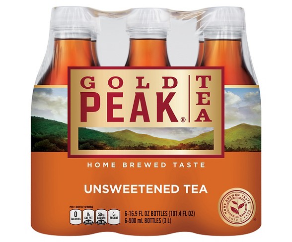 Gold Peak Unsweetened Tea - 6pk/16.9 fl oz Bottles