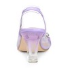 Allegra K Women's Clear Slingback Flower Rhinestone Peep Toe Heels Sandals - 3 of 4
