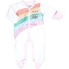 Pavilion Gift Company - My Sunshine - 0-6 Months Pink Trimmed Sleeper - One Piece Pajamas - 4 of 4