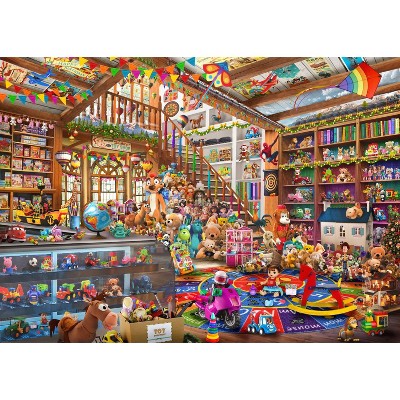 Brain Tree - Toy Shopping 1000 Pieces Jigsaw Puzzle - Random Cut - 27.5"lx19.5"w