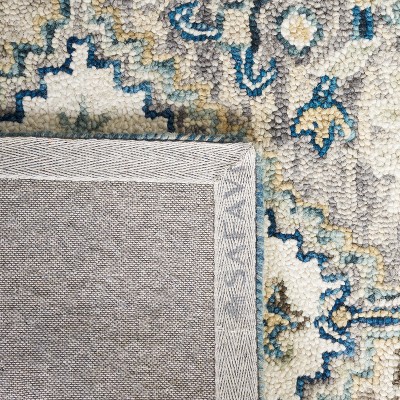 Aspen Chic Handmade Gray Wool 5' Square Tufted Rug