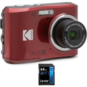 Kodak PIXPRO FZ45 16MP Digital Camera w/ Lexar 64GB Memory Card - 1 of 4