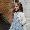 Hope & Henry Girls' Organic Ruffle Edge Puff Sleeve Dress, Kids - 2 of 4