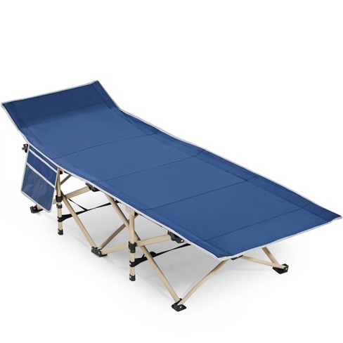 Yaheetech Metal Folding Camping Bed Outdoor/indoor Folding Bed, Navy ...