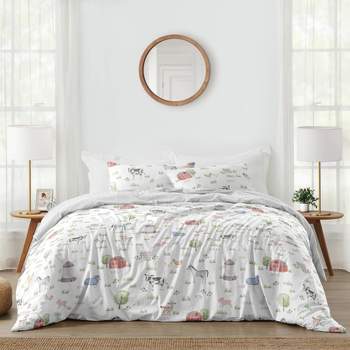 3pc On the Farm Animals Full/Queen Kids' Comforter Bedding Set - Sweet Jojo Designs