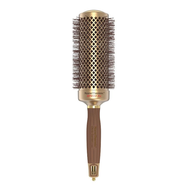Olivia Garden NanoThermic Speed XL Extra-Long Barrel Thermal Round Hair Brush with Ergonomic Non-slip Handle (not Electrical) NT-XL54 (2 1/8"), 1 of 2
