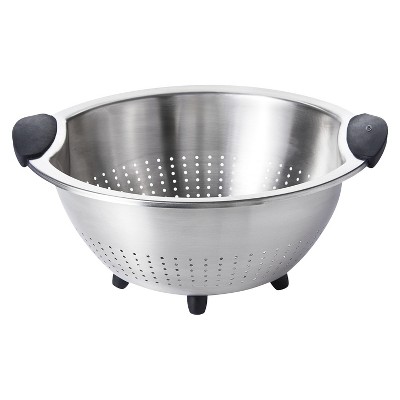 OXO 5 Quart Stainless Steel Colander w/ Silicone Handles - The Peppermill