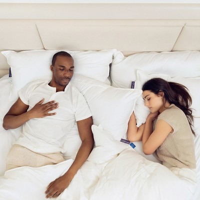 Lincove Cloud White Down Luxury Sleeping Pillow with Cotton Shell