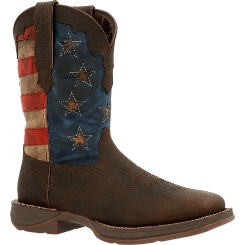 Men's Rebel By Durango Vintage Flag Western Boot Size 13 : Target