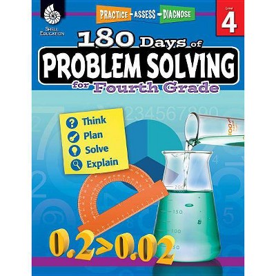 180 Days of Problem Solving for Fourth Grade - (180 Days of Practice) by  Chuck Aracich (Paperback)