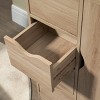 GlasFlength 32.8" Bathroom Storage Cabinets Small Corner Floor Cabinet with Door and Shelves Bathroom Organizer for Small Spaces, Beige - 4 of 4