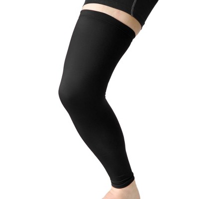 Unique Bargains Long Outdoor Sport Stretch Brace Leg Sleeve Knee Calf  Protector