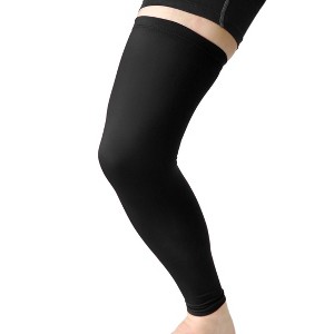 Unique Bargains Long Outdoor Sport Stretch Brace Leg Sleeve Knee Calf  Protector - 1 of 4