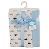 Luvable Friends Baby Boy Muslin Cotton Swaddle Blanket, Turtle, One Size - 2 of 2
