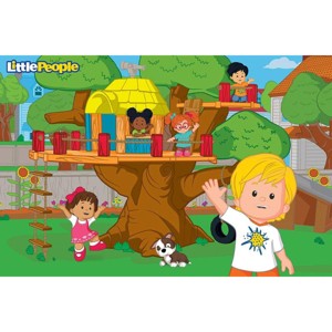 Fisher Price Little People 36 Piece 30" X 20" Inch Floor Puzzle - 1 of 3