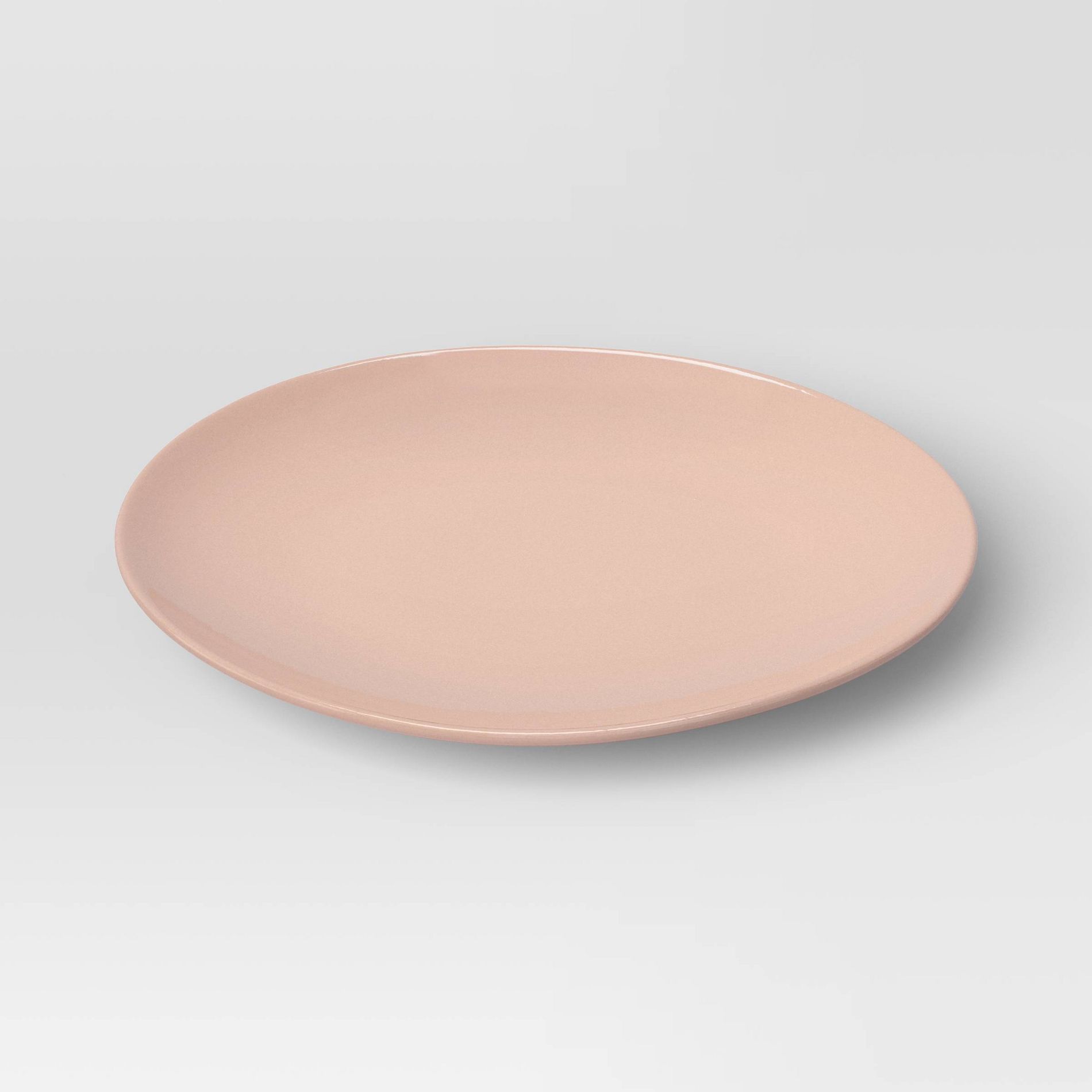 10.5" New Modern Coupe Dinner Plate Pink - Threshold™