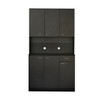 70.87" Freestanding Kitchen Pantry Cabinet With 6 Doors, Drawer, Open Shelves Versatile Buffet Cabinet, Craft Storage Cabinet - 3 of 4