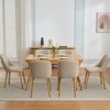 Dining Chairs Set of 2, Modern Upholstered Bar Chairs with Ergonomic Back, 300lbs Dining Chairs with Oak Legs, for Dining Room Home Restaurant - 3 of 4