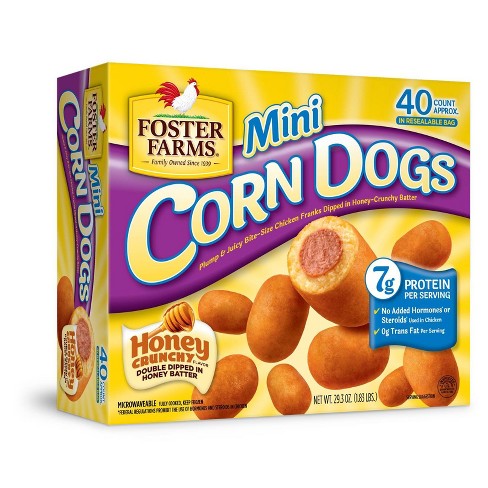 32+ Frozen mini corn dogs in oven
