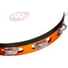 MEINL Goat-Skin Wood Tambourine One Row Aluminum Jingles African Brown - 3 of 4