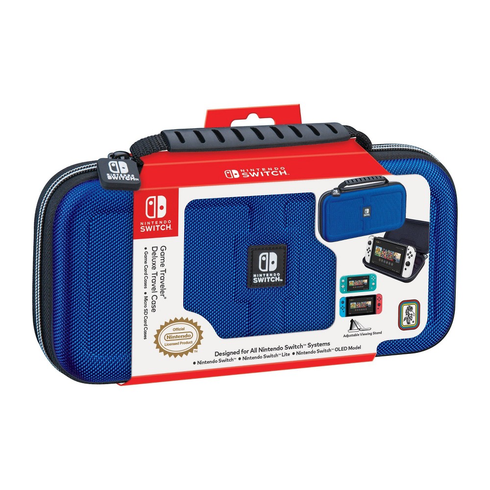 Photos - Console Accessory RDS Industries Nintendo Switch Game Traveler Deluxe Case - Blue 