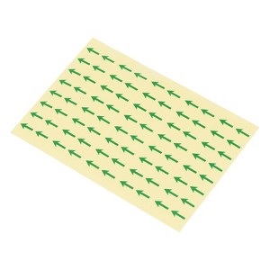 Unique Bargains Industrial Work Inspection Indicator Long Arrow Self-Adhesive Labels 0.5" x 0.4" Green - 1 of 4