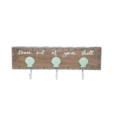 Beachcombers Come Out Of Your Shell Wall Hook