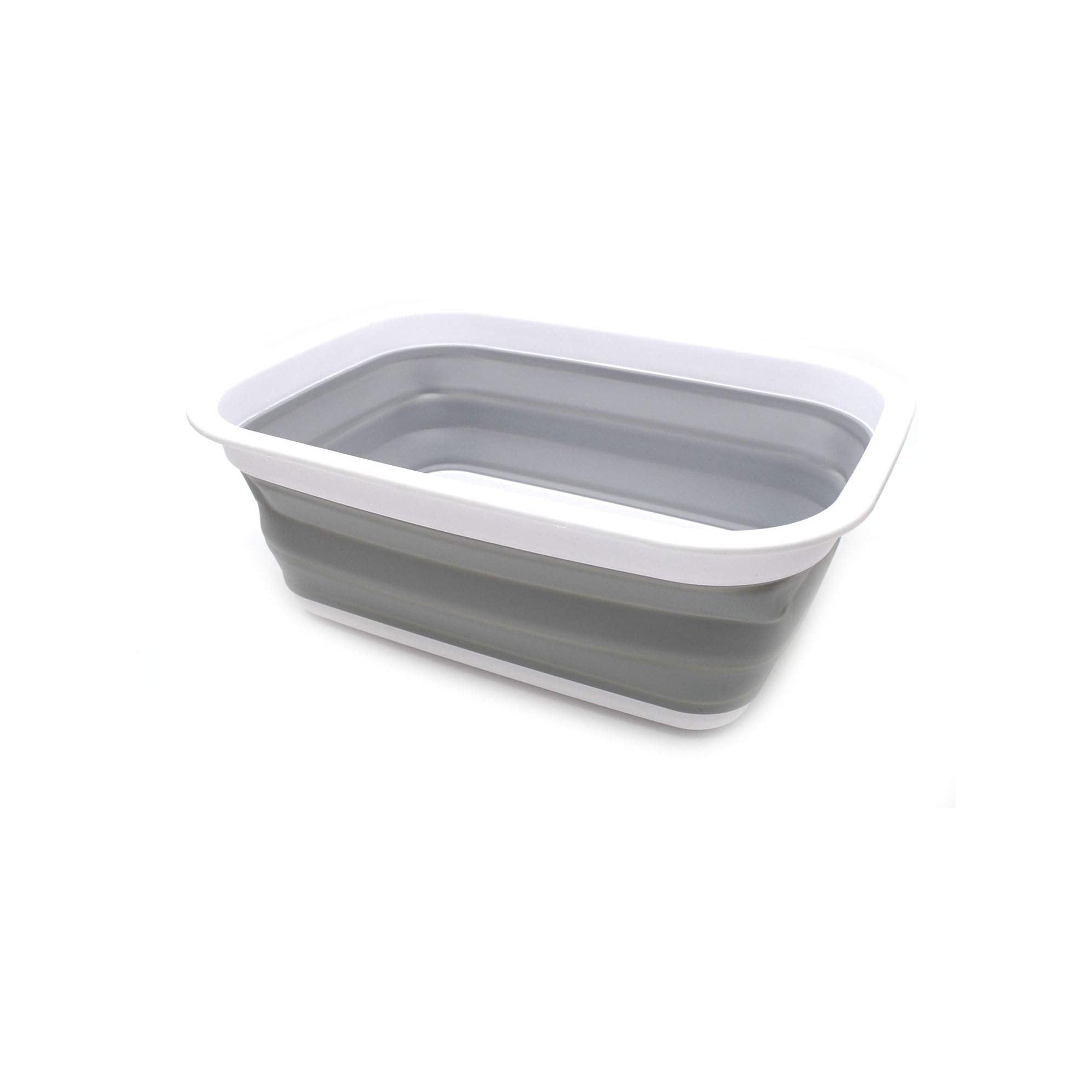 SAMMART Collapsible Tub 9.2L (2.37Gallon) Gray